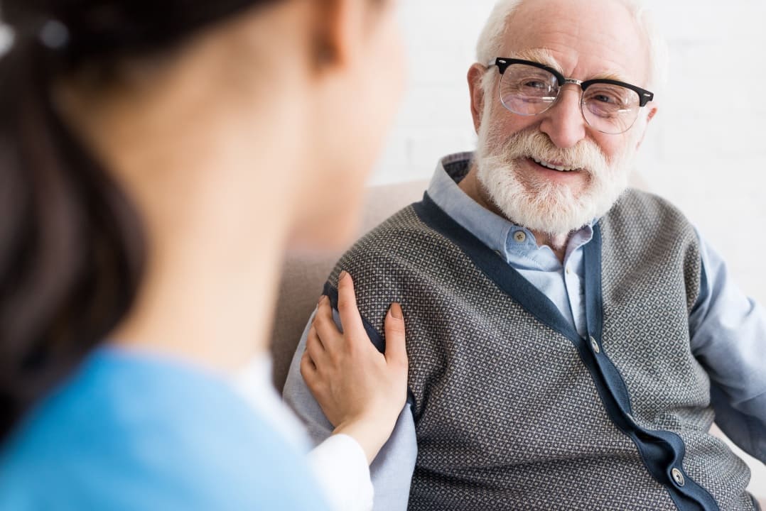 Mental health worker providing a positive patient experience