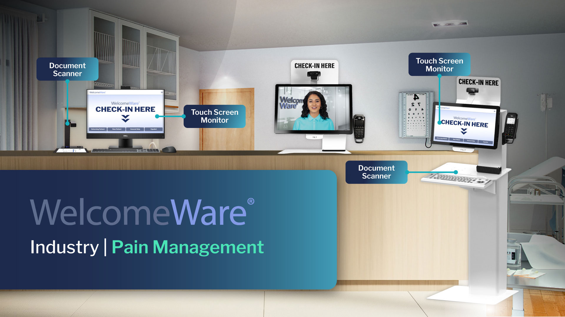 Pain Management Check-In Kiosk for Clinics & Treatment Centers ...