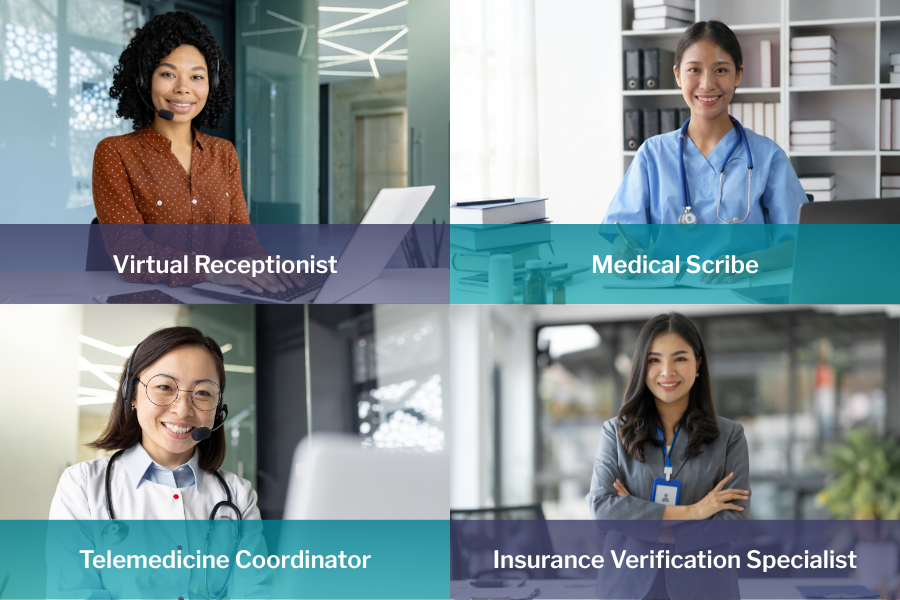 virtual healthcare administrative assistant roles